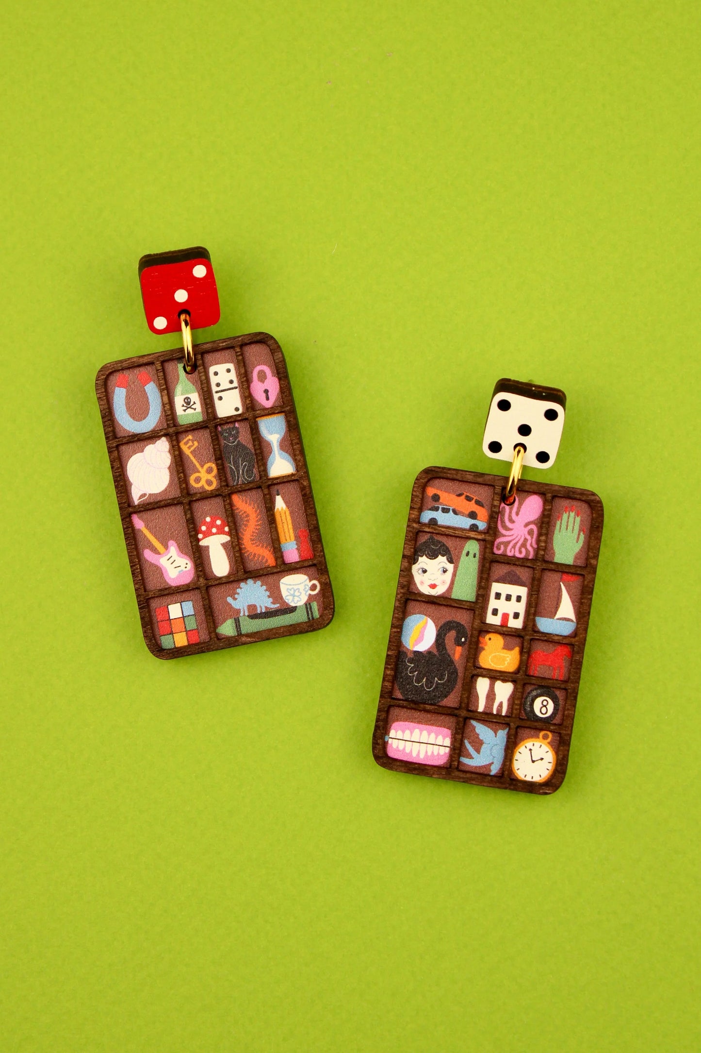 Trinket Hoarder Earrings by Misfit Makes