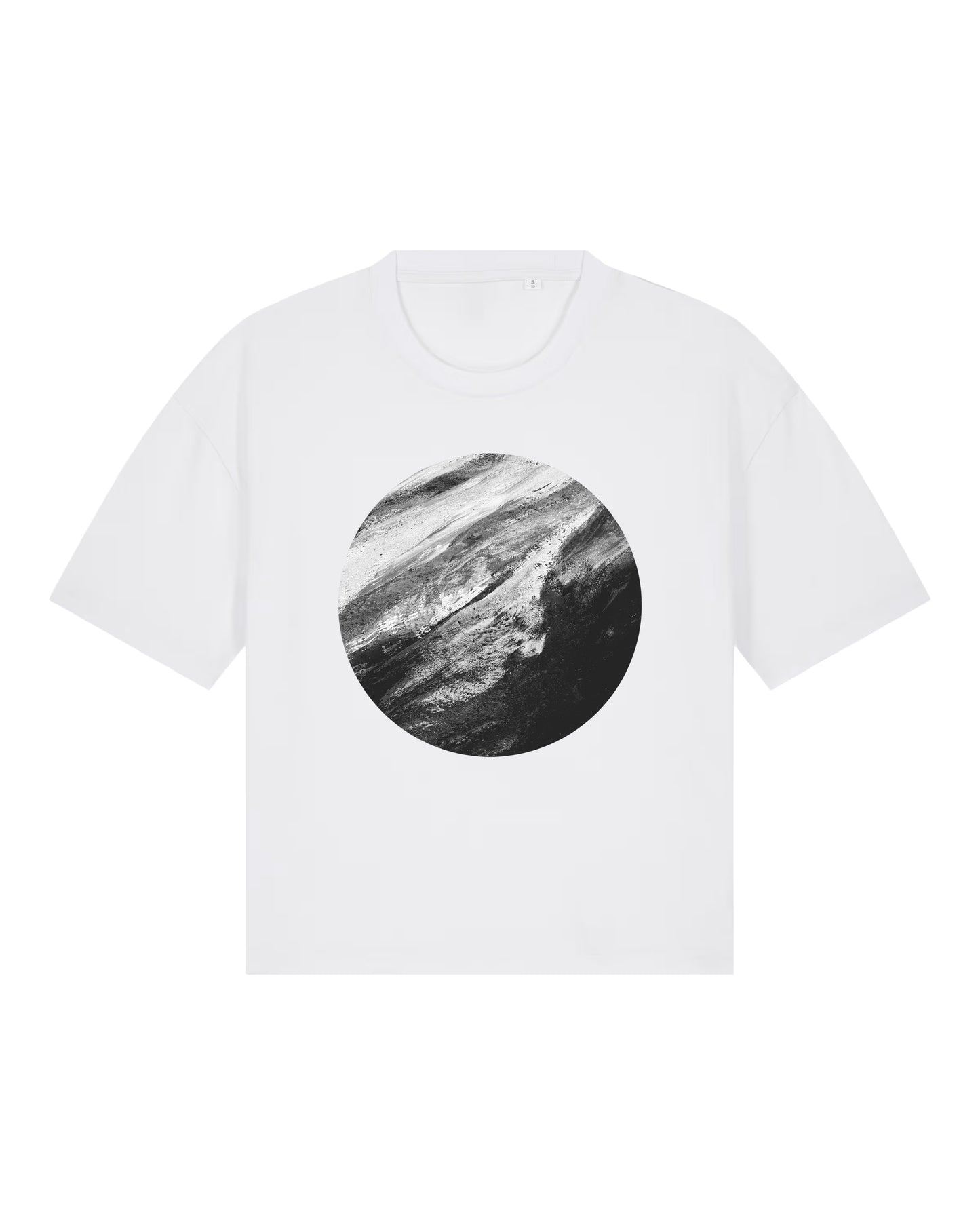 Cropped T-shirt With Geometric Design By Basz Design
