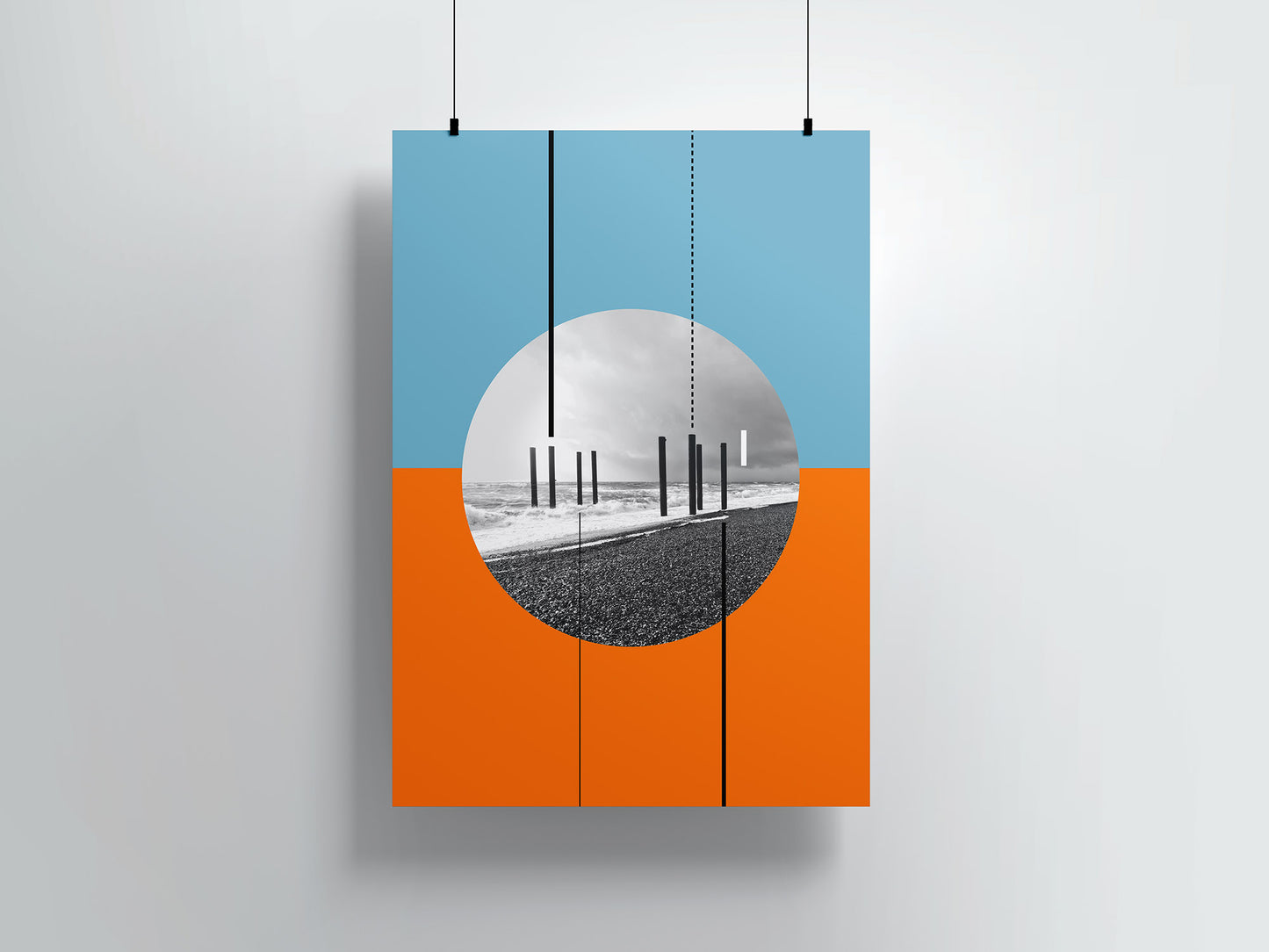 West Pier, Wall Art Print by Basz Design